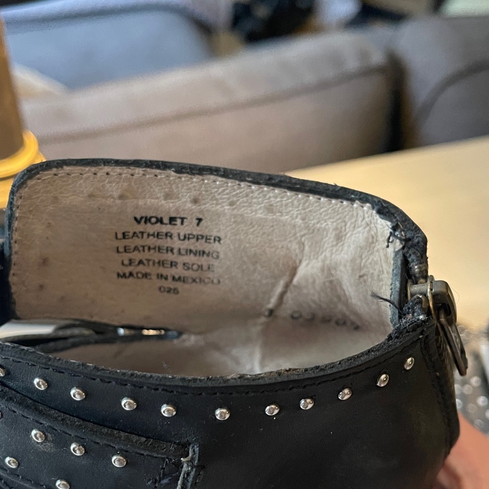 Freebird by Steven Violet Black Studded Buckle Ankle Booties - Picture 7 of 7